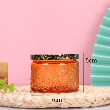 Imagem de 2 Porta Velas Colorido 7x5,5cm com Tampa de Pressão 
