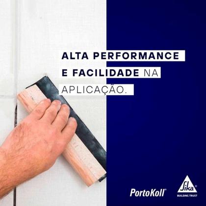 Imagem de 2 Portokoll Rejunte Epóxi Porcelanato 1kg Preto Intenso