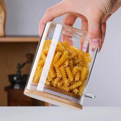 Imagem de 2 Pote De Vidro Hermético Com Tampa E Colher De Bambu Café