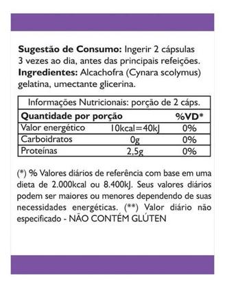 Imagem de 2 Potes Alcachofra Pura Kit 240 Cáps