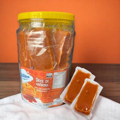 Imagem de 2 Potes de Doce de Abóbora Doce Sonho Pote 1,1kg c/ 20un