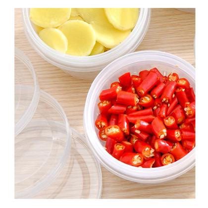 Imagem de 2 Potes Duplo Para Alimentos Com Dreno Para Temperos/frutas