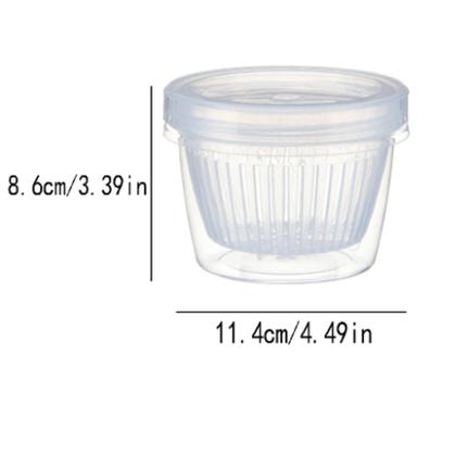 Imagem de 2 Potes Duplo Para Alimentos Com Dreno Para Temperos/frutas