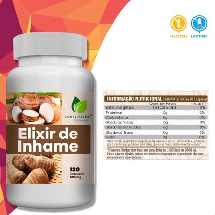 Imagem de 2 Potes Elixir de Inhame Kit 240 Cáps - Fonte Verde