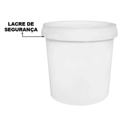 Imagem de 2 Potes Para Alimentos 500 ML Branco Com Tampa PP 11x9,5 Cm