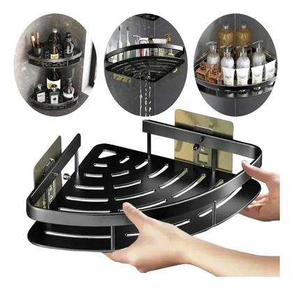 Imagem de 2 Prateleiras Multiuso De Canto Em L Box Banheiro Lavandeiria