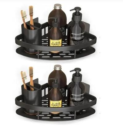 Imagem de 2 Prateleiras Multiuso De Canto Em L Box Banheiro Lavandeiria