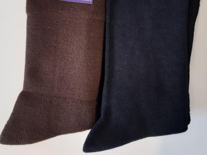 Imagem de 2 prs Meia  Térmica Asatex N 36a46 Feminina Masculina Adulto meião lã acrílica frio