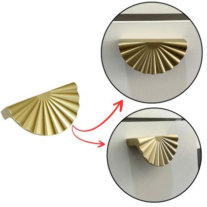 Imagem de 2 Puxador  Concha Para Móveis, Gavetas, Armários Alto Padrão