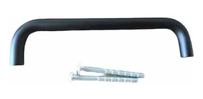 Imagem de 2 Puxador P/móveis Alça/trave 128mm Preto Fosco Em Alumínio