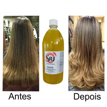 Imagem de 2 Queratina 1l Alisa Cabelo Danificada É Recuperação Fio