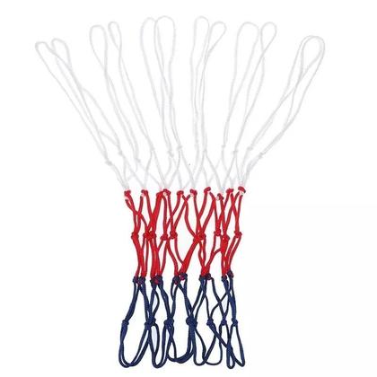 Imagem de 2 Redes Para Aro de Basquete Tipo Chuá Fio Tricolor Resistente Basket Basketball sem cesta