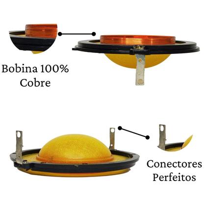 Imagem de 2 Reparos Tweeter St 200 Compatível Com Selenium Jbl e 2 Reparos Corneta Driver D200 Reforçado