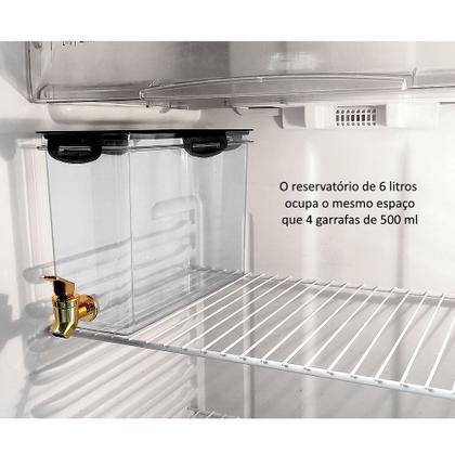 Imagem de 2 Reservatórios Água Acrílico com Torneira Garrafa 6 Litros
