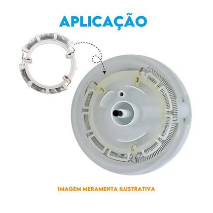 Imagem de 2 Resistências 127V 5500W Tipo L Com Suporte 4 Temperaturas