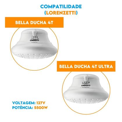 Imagem de 2 Resistências 127V 5500W Tipo L Com Suporte 4 Temperaturas
