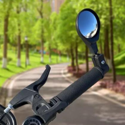 Imagem de 2 Retrovisor Convexo Mini P/ Guidão Ou Manopla Da Bicicleta