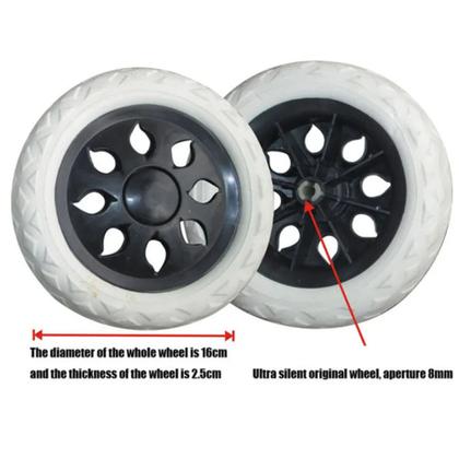 Imagem de 2 Rodas Para Carrinho De Compras Lixeiras Acessórios Rodizio