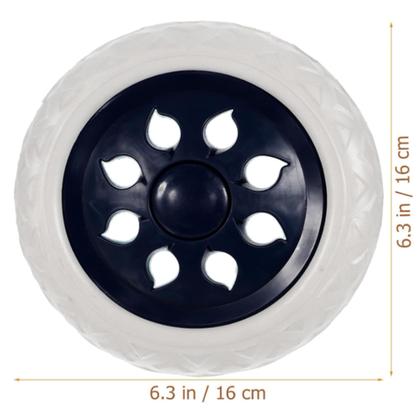 Imagem de 2 Rodas Para Carrinho De Compras Lixeiras Acessórios Rodizio