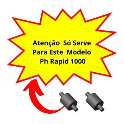Imagem de 2 Rodinhas Dianteiras Compatível Aspirador Rapid 1000 FATI