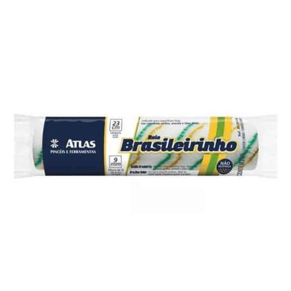 Imagem de 2 Rolos Brasileirinhos 23cm + Garfo Gaiola P/ Pintura Atlas