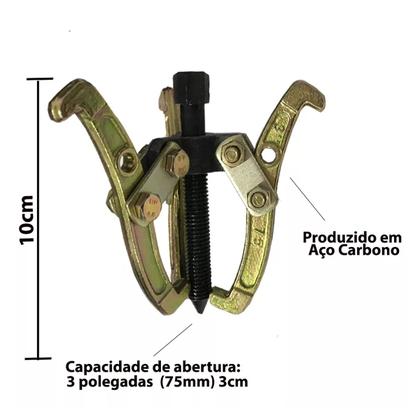 Imagem de 2 Saca Polia 3 Garras 3 Extrair Engrenagens E Rolamentos