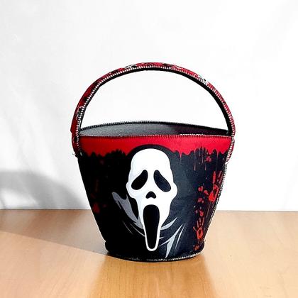 Imagem de 2 Sacolas p/ Pedir Doces Enfeite Halloween Enfeite Pânico