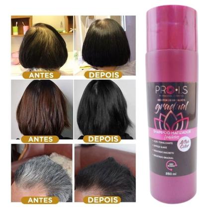 Imagem de 2 Shampoo Escurecedor de Fios Brancos Prois Efeito Gradual ActiveColor