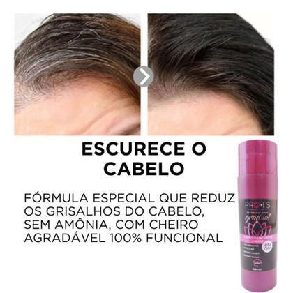 Imagem de 2 Shampoo Escurecedor de Fios Brancos Prois Efeito Gradual ActiveColor