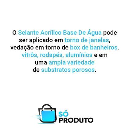 Imagem de 2 Silicone Bege 450G Selante Acrílico Base Dágua Aplicadora