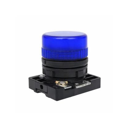 Imagem de 2 Sinaleiro LED Steck Luminoso Azul SLLSL4 Max Botton