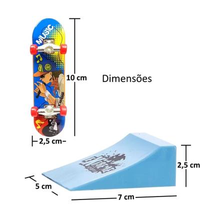 Imagem de 2 skate de dedo com rampa radical brinquedo obstáculos esporte radical