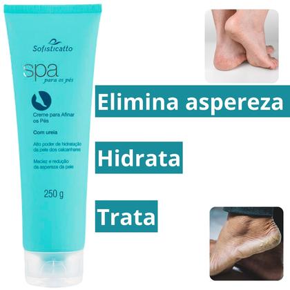 Imagem de 2 Spa para os Pés Creme para afinar + 1 Esfoliante Mãos e Pés Lizza Derm