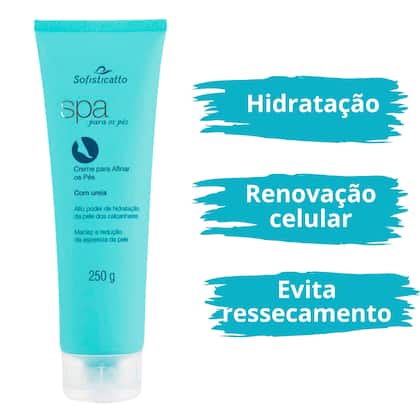 Imagem de 2 Spa para os Pés Creme para Hidratar e Tratar Pés Rachados + 1 Dermopés Creme Para Tratamento e Hidratação 130g 