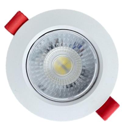 Imagem de 2 Spot Led Redondo 5w Cob Smd Branco Quente Amarelado 3000k