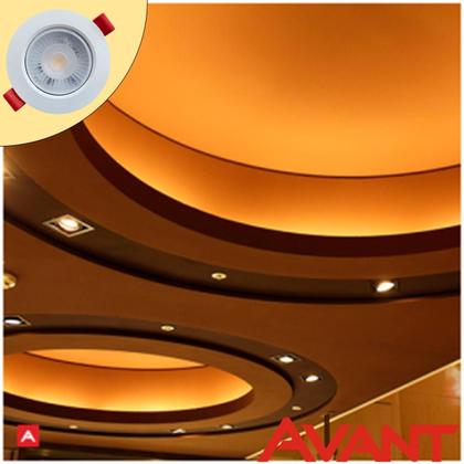 Imagem de 2 Spot Led Redondo 5w Cob Smd Branco Quente Amarelado 3000k