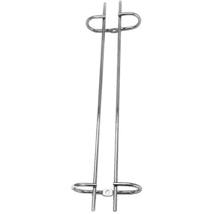 Imagem de 2 Suporte Organizador De Armário Porta Taças Cromado 35cm