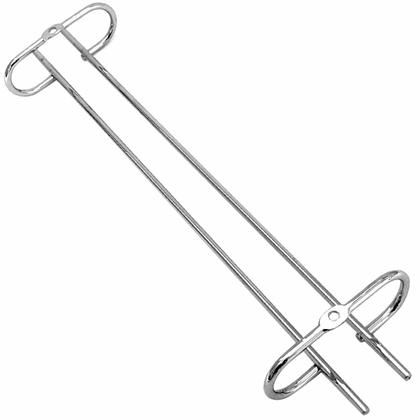 Imagem de 2 Suporte Organizador De Armário Porta Taças Cromado 35cm