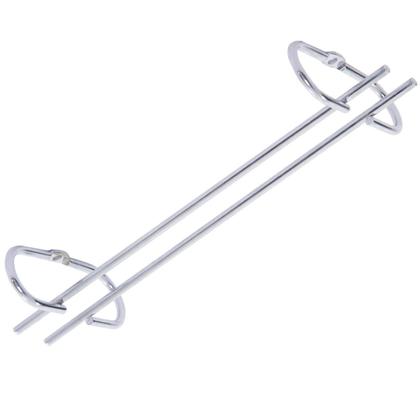 Imagem de 2 Suportes Taças Cromado Decoração Adega Bar Vinho 25cm