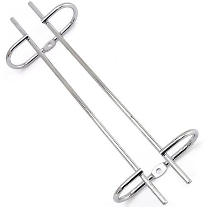 Imagem de 2 Suportes Taças Cromado Decoração Adega Bar Vinho 25cm