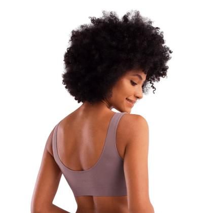 Imagem de 2 Sutiã Top Feminino She Mash Sem Costura Sem Bojo Básicos e Lisos Alças Larga Modelo Clássico