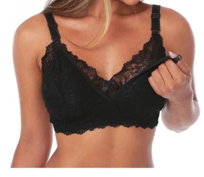 Imagem de 2 Sutiãs Amamentação Renda Gestante Sem Bojo Lingerie
