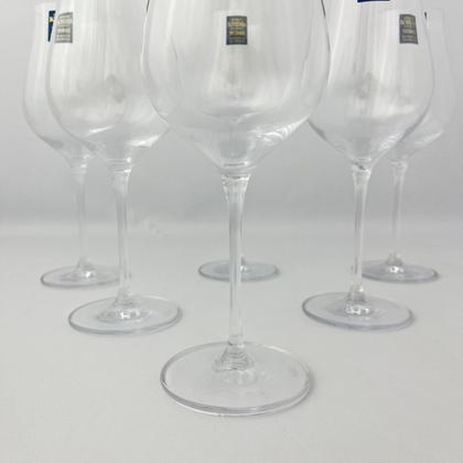Imagem de 2 Taças 500ml Cristal Bohemia Limosa Vinho Branco Tinto Mesa