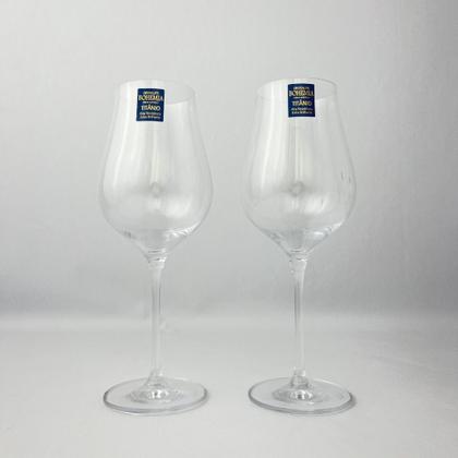 Imagem de 2 Taças 500ml Cristal Bohemia Limosa Vinho Branco Tinto Mesa