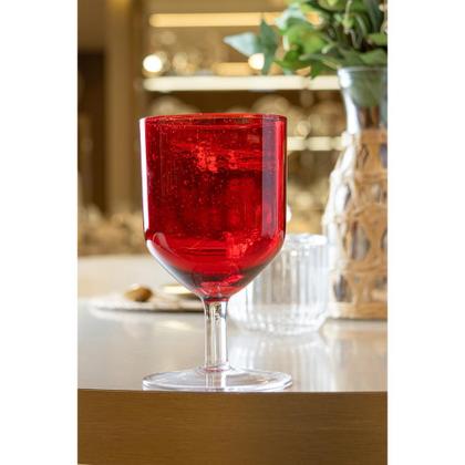 Imagem de 2 Taças Boreal 400ml Vermelho Vidro