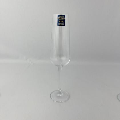 Imagem de 2 Taças Flute 220ml Champanhe Cristal Bohemia Ardea Frisante
