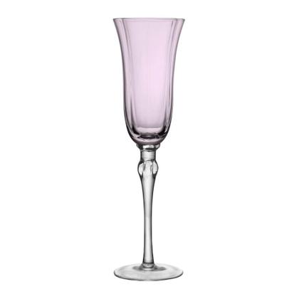 Imagem de 2 Taças para Champagne Lily 200ml Rosa e Cinza