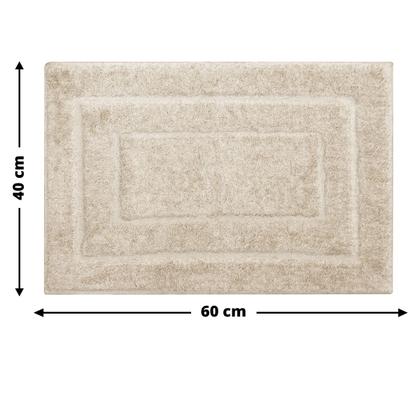 Imagem de 2 Tapete Banheiro Lavabo Algodão Absorvente Macio Mtbg 40x60