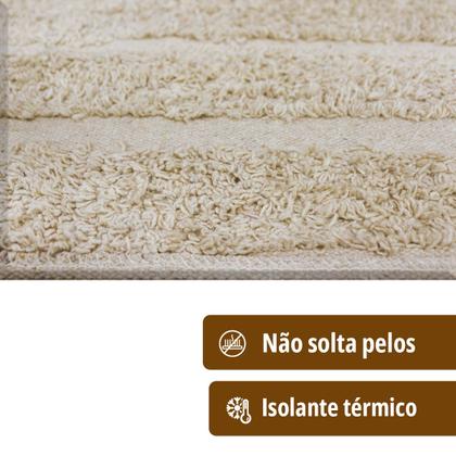Imagem de 2 Tapete Banheiro Lavabo Algodão Absorvente Macio Mtbg 40x60
