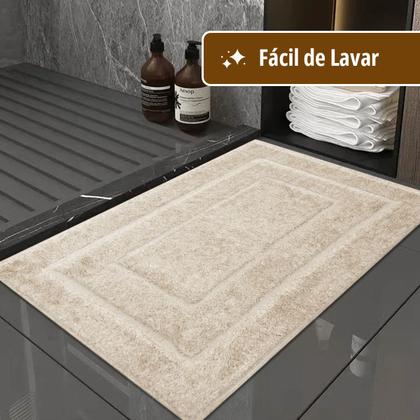 Imagem de 2 Tapete Banheiro Lavabo Algodão Absorvente Macio Mtbg 40x60